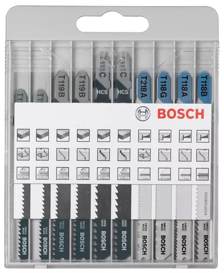 Bosch pistosahanteräsarja puu/metalli 10kpl - Pistosahanterät - 0021327 - 2