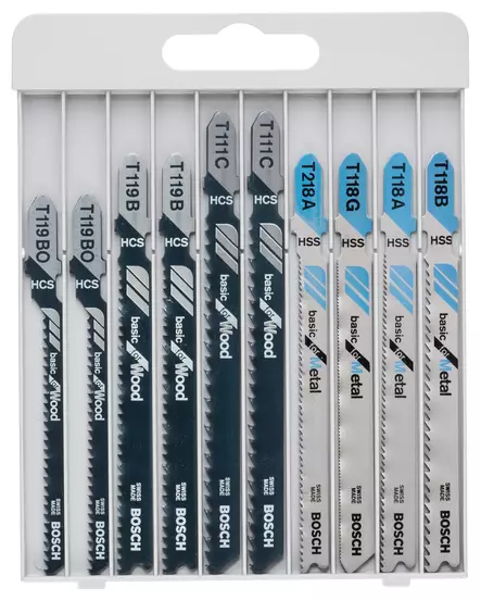 Bosch pistosahanteräsarja puu/metalli 10kpl - Pistosahanterät - 0021327 - 1