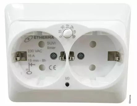 Etherma SUVI Timer ajastinpistorasia - Uppo-asennus rasiat ja kytkimet - 0014047 - 3