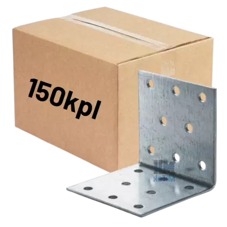 Kulmalevy 60x60x40x2,0mm 150kpl (LTK) - Kulmalevyt - 0022367 - 1