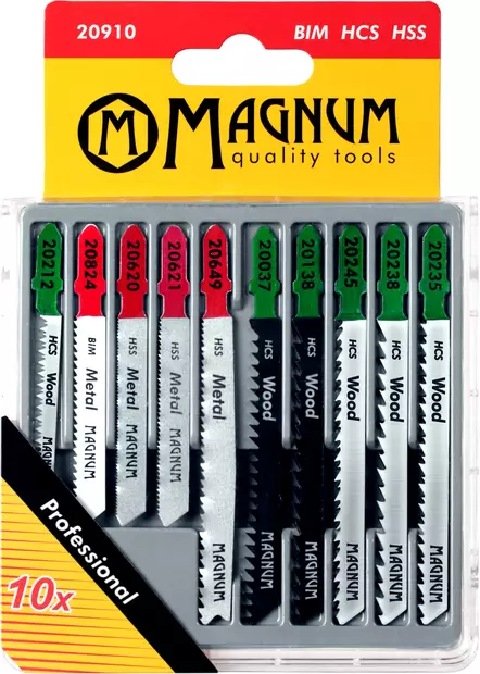 Magnum Pistosahanteräsarja 10-osainen - Pistosahanterät - 0001157 - 1