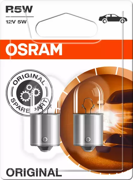Osram Original 12V R5W pienoispolttimo 5W (pari) - Autopolttimot - 0008177 - 1