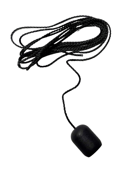 Parvekelasin Vetonaru + narukello (Musta) - Ikkunahelat - 0017567 - 1