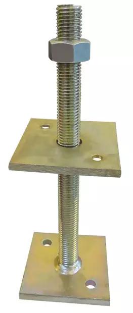 Säätöjalka ZN M20x200mm, 200x80x80x8mm - Ruuvipaalut ja teräsjalat - 0022047 - 1