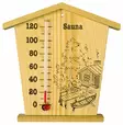 Saunan lämpömittari, mökki - Sääasemat ja lämpömittarit - 0021957 - 1