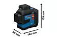 Bosch Linjalaser GLL 80-33 G 4 x 1,5V AA + tasku - Risti-ja linjalaserit ja tarvikkeet - 0018887 - 2