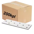Naulauslevy 40x120x2mm valkoinen 200kpl (LTK) - Naulauslevyt - 0022387 - 1