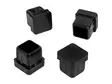 Pisla sisätulppa 18,5x18,5/20x20mm 4kpl muovi/musta - Putken tulpat ulo-/sisä - 0002257 - 4
