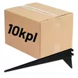 Pisla Wall-U kannatin 50cm musta/vahvistettu 10kpl (LTK) - Hyllykiskot ja kannakkeet - 0022027 - 1