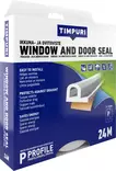 Timpuri Ikkuna-ja ovitiiviste P 24m valkoinen - Ikkuna- ja ovitiivisteet - 0008797 - 1