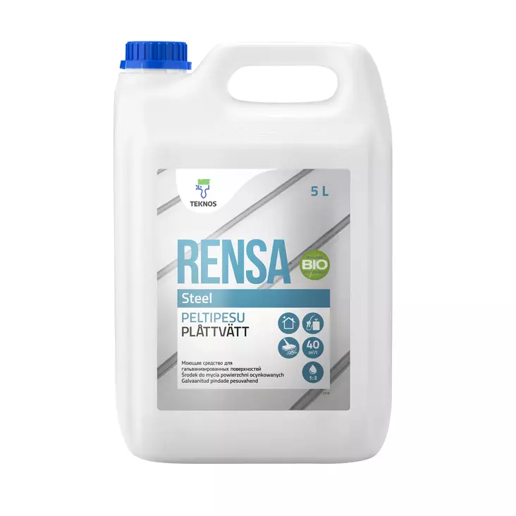Teknos Peltipesu Rensa Steel 5L - Ulkomaalit - 0019897 - 1