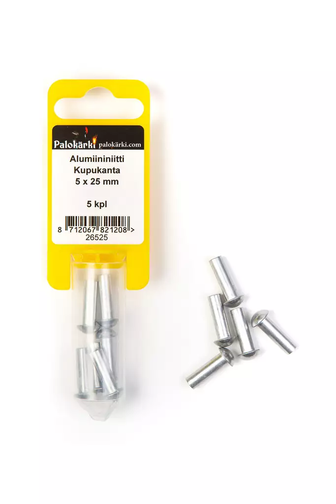 Alumiininiitti Kupukanta 5 x 25 mm 5 kpl - Vetoniitit ja niittimutterit - 0001547 - 2