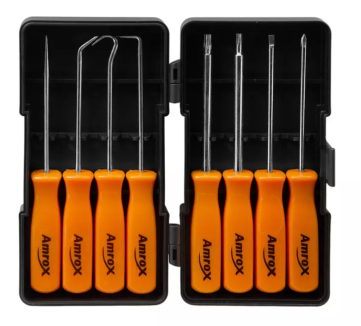 Amrox ruuvimeisseli ja piikki sarja 8-os - Tarkkuusmeisselit ja -sarjat - 0005937 - 1