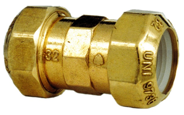 Ässä muoviputken väliliitin 40mm - Muoviputkenliittimet - 0004667 - 1