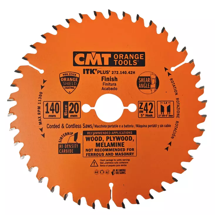 CMT Pyörösahanterä 140x42Tx20mm - Pyörösahanterät sirkkeliin - 0020817 - 1