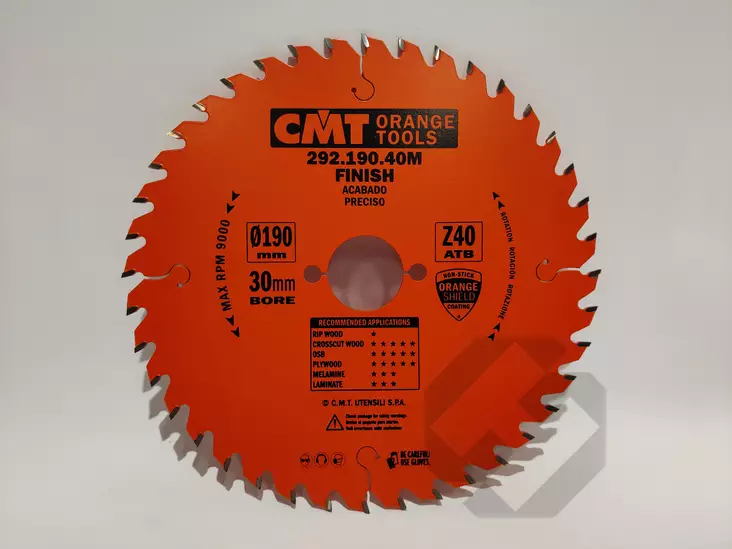 CMT Pyörösahanterä 190x40Tx30mm - Pyörösahanterät sirkkeliin - 0000027 - 1