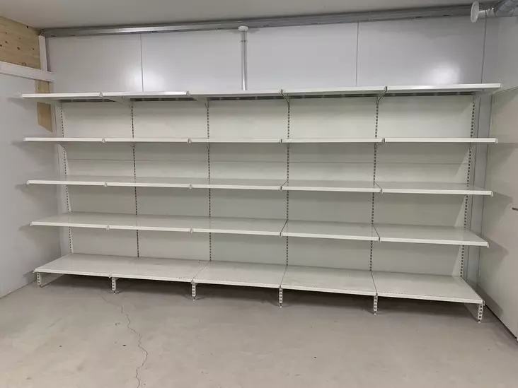 GWS Metallinen varastohylly 210x450cm 500mm tasoilla (käytetty) - Käytetyt varastohyllyt - 0015197 - 1