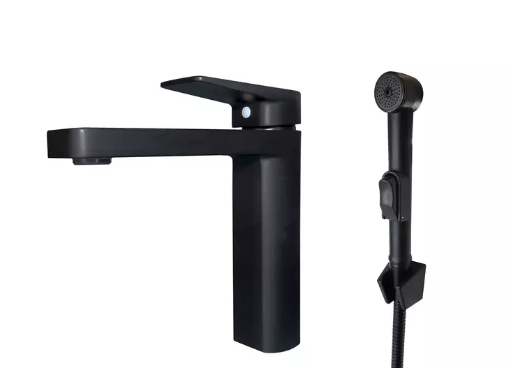 Harju Ruoko Pesuallashana bideellä musta - Hanat ja hanatarvikkeet - 0010287 - 1