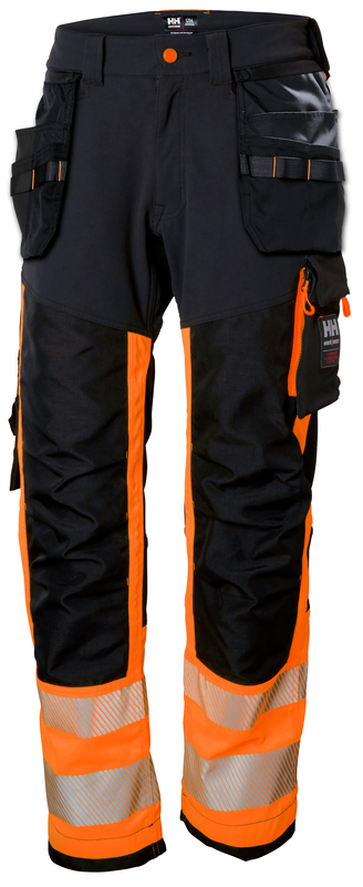 Helly Hansen WW ICU Riipputaskuhousut Musta/Oranssi C46 - Työhousut - 0015727 - 1