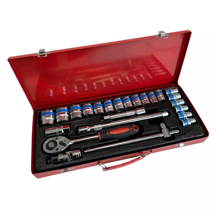 Hylsysarja 1/2" 24-os Crv - Hylsy- ja työkalusarjat - 0018387 - 1