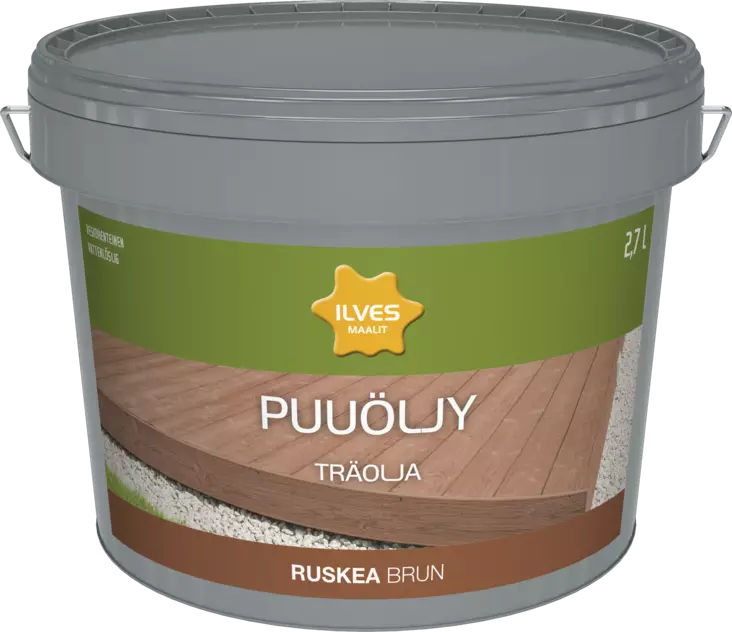 Ilves Puuöljy V ruskea 2,7L - Puuöljyt ja puunsuoja-aineet - 0007287 - 1