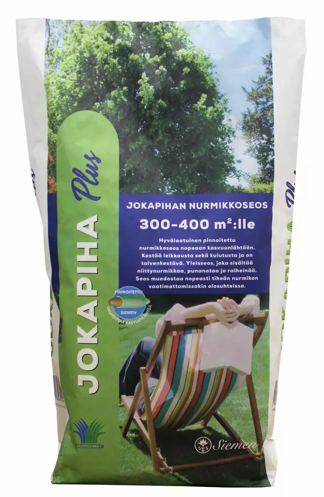 Jokapiha Plus nurmikonsiemen 10kg - Nurmikonsiemenet - 0012287 - 1