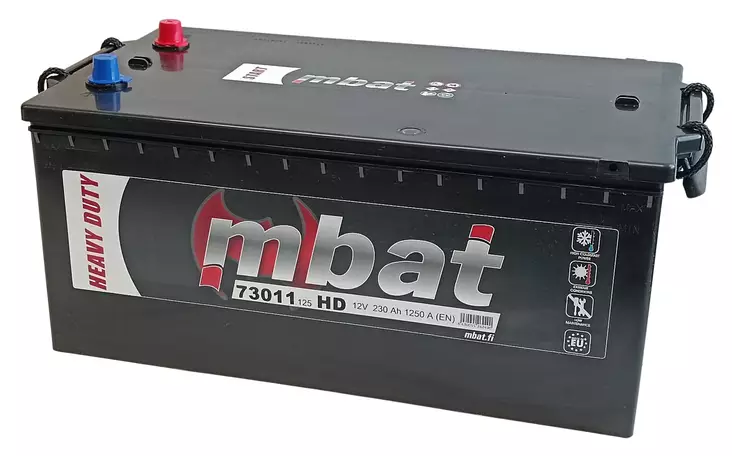 Käynnistysakku SMF/230Ah/1250A 518x273x235/B0/+- - Käynnistysakut - 0014217 - 1