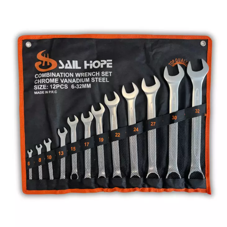 Kiintolenkkiavainsarja 12-os 6-32 mm - Kiintolenkkiavaimet ja sarjat - 0018367 - 1