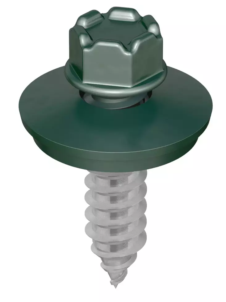 Kingi vaihtoruuvi 6,3 x 25, RR11 - Havunvihreä, 150kpl - Kateruuvit - 0018807 - 1