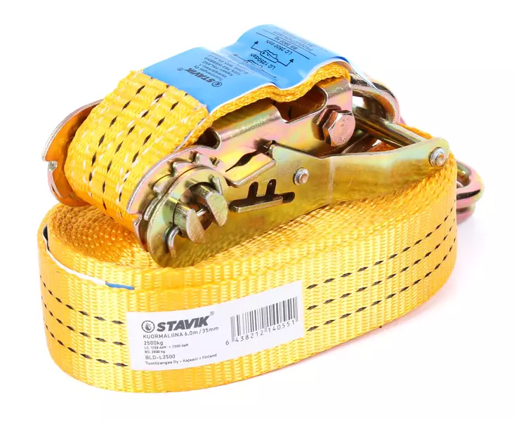 Kuormaliina 6m, 2,5t, nauha 35mm - Kuormaliinat - 0020787 - 1