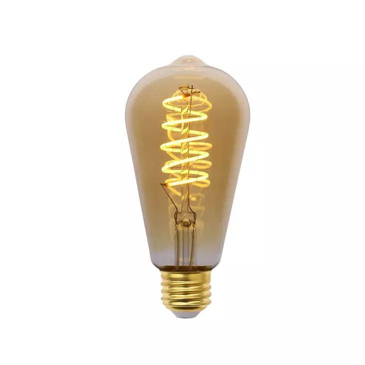 Led Energie Antiikkilamppu ST64/E27 4W 230lm himmennettävä, amber - Led-polttimot - 0004157 - 1