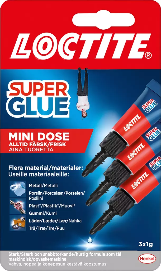 Loctite Super Glue Mini Dose 3x1g - Pikaliimat - 0001497 - 1