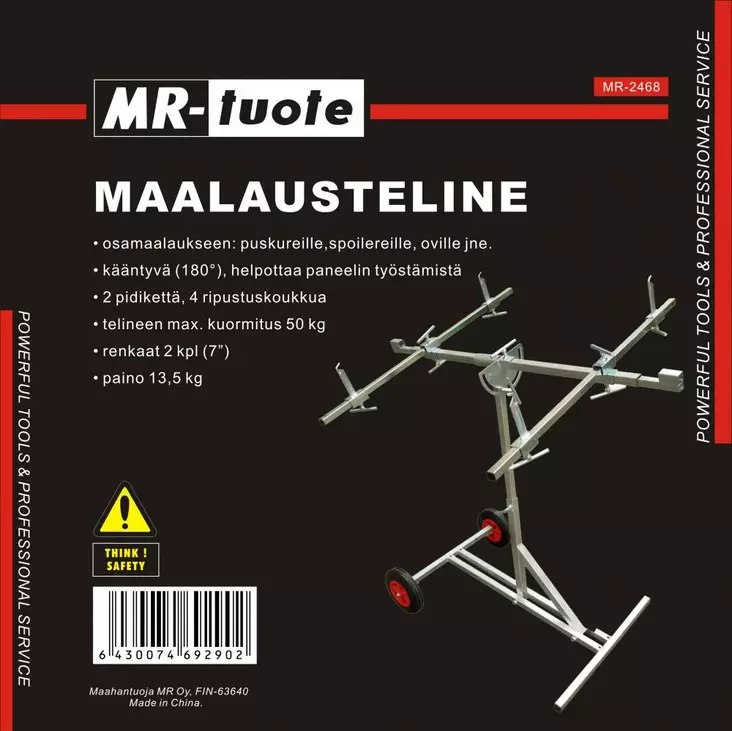 Maalausteline, kääntyvä 180 astetta - Muut korjaamotyökalut - 0017127 - 1