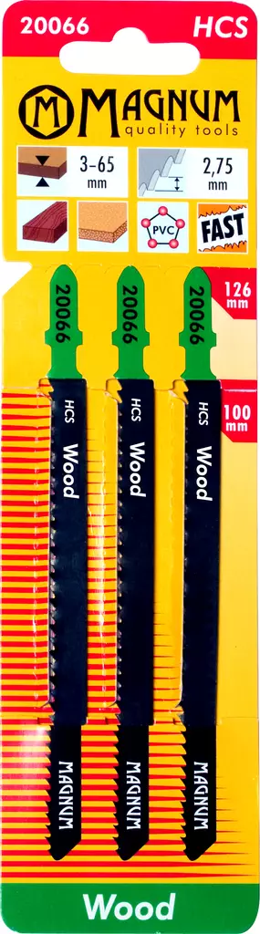 Magnum Pistosahanterä 3kpl HCS 2,75/126mm - Pistosahanterät - 0001147 - 1