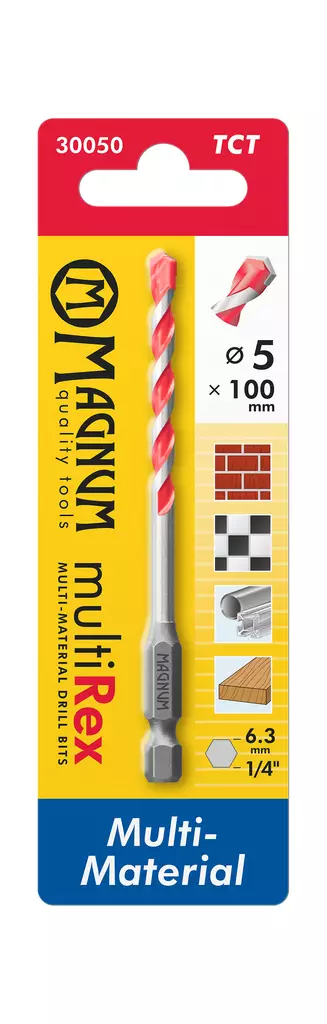 Magnum Poranterä MultiRex 5mm / 100mm - Kiviporanterät - 0021087 - 1