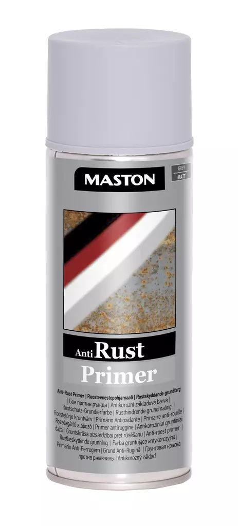 Maston spraymaali Anti Rust-primer harmaa 400ml - Pohjamaalit spray - 0000177 - 1