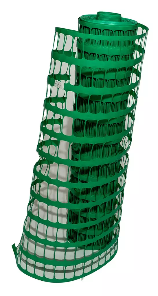 Muovinen suoja-aita 1x50m vihreä 10kg/rll, 200g/neliö - Työmaa-aidat - 0015157 - 1
