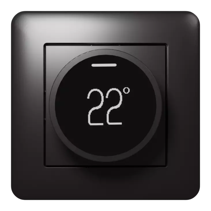 Onnline Yhdistelmätermostaatti ecoHelppo16-RD 16A IP21 musta - Lattialämmitystermostaatit - 0007477 - 1