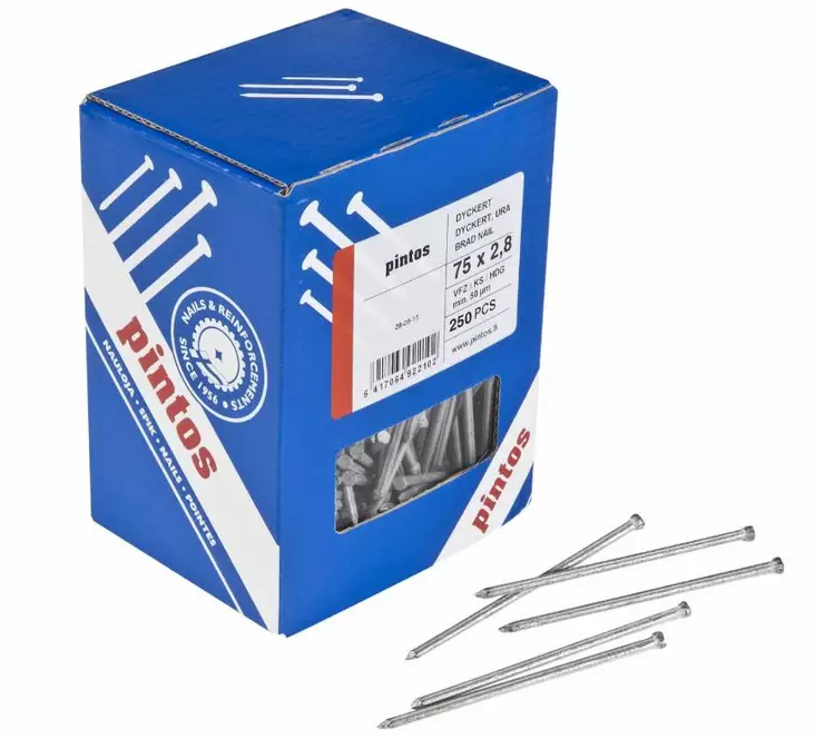 Pintos Dyckertnaula KS 75x2,8 250kpl - Dyckert-naulat - 0011327 - 1