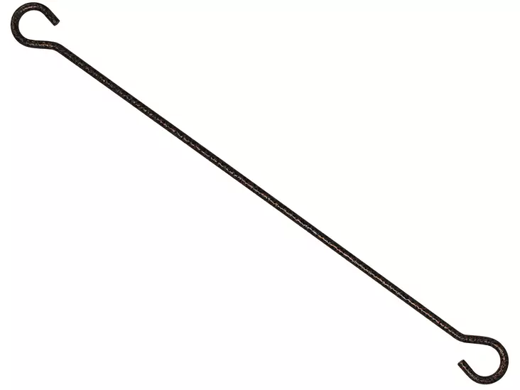 Pisla ripustuskoukku 40cm teräs antiikkipronssi - Katto- ja kulmakoukut - 0002197 - 1