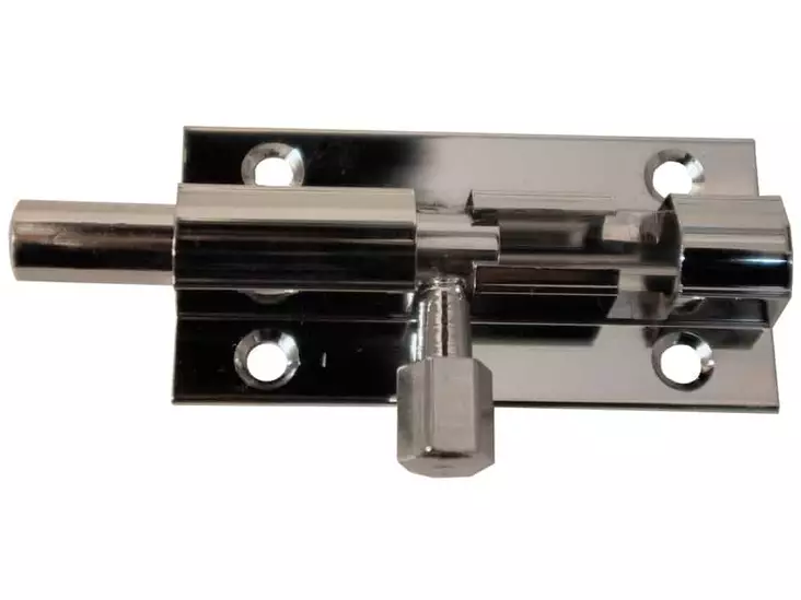 Pisla työntösalpa 50mm messinki/kromattu - Salvat ja lukot - 0001907 - 1