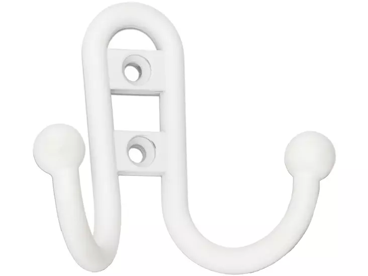 Pisla vaatekoukku arona samakki/valkoinen 68mm - Vaatekoukut - 0002047 - 1