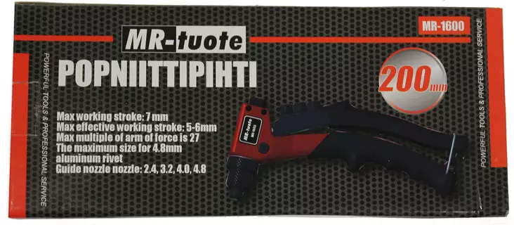 Popniittipihti 200 mm, ammattikäyttö - Vetoniittipihdit - 0006387 - 1