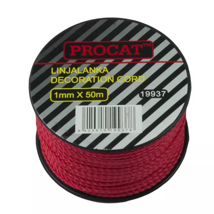 Procat linjalanka 1mm 50m - Linja- ja merkkauslangat - 0003037 - 1