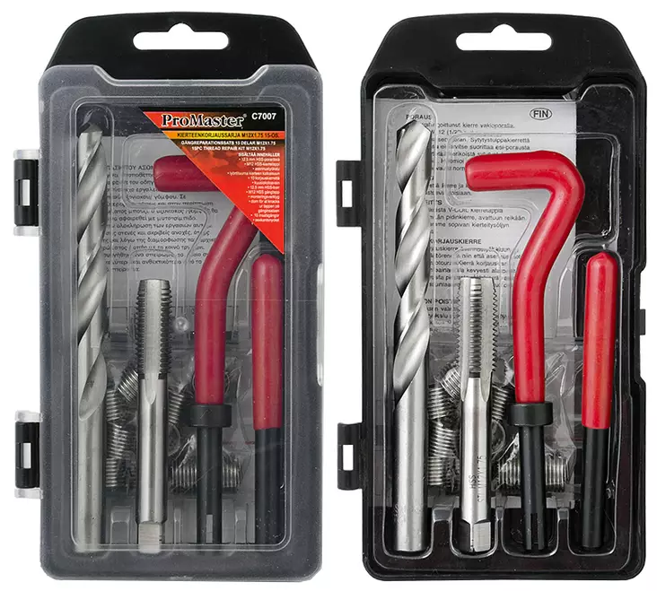 Promaster kierteenkorjaussarja M12x1.75mm 15-os. - Kierretyökalusarjat - 0006217 - 1