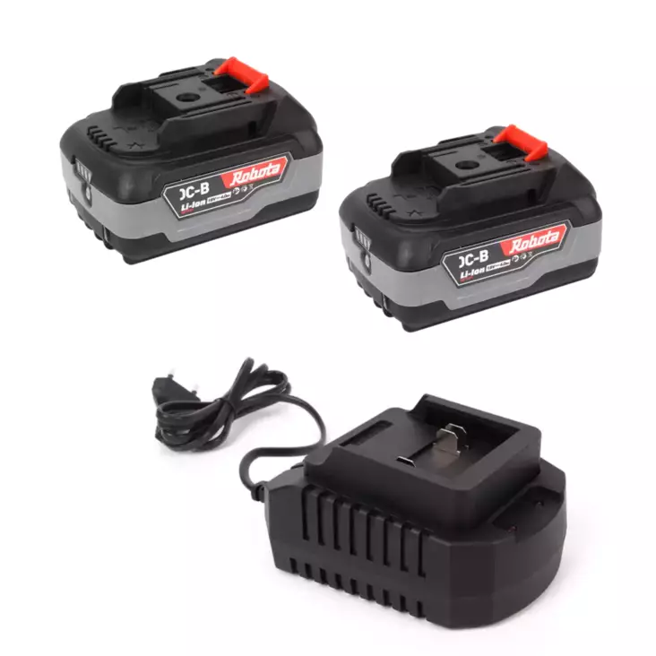 Robota starttipakkaus (2x4Ah akku + laturi) - Työkaluakut ja -laturit - 0019317 - 1