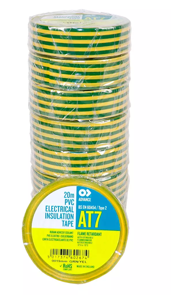 Sähköteippi 19mmx20m ke/vi - Teipit yleiskäyttöön - 0003227 - 1