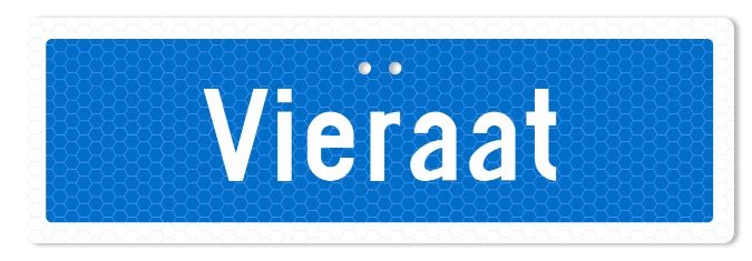 Sekure 3mm, 50x16cm Alumiinikyltti Vieraat - Ohjekyltit - 0017097 - 1