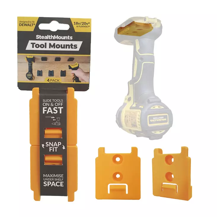 Stealth Mounts koneenpidike DEWALT rungolle 4kpl - Muut akkutyökalut - 0011457 - 1