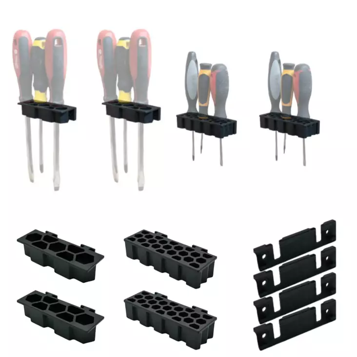 Stealth Mounts Ruuvimeisseliteline 4kpl - Työkalujen säilytystelineet - 0019427 - 1